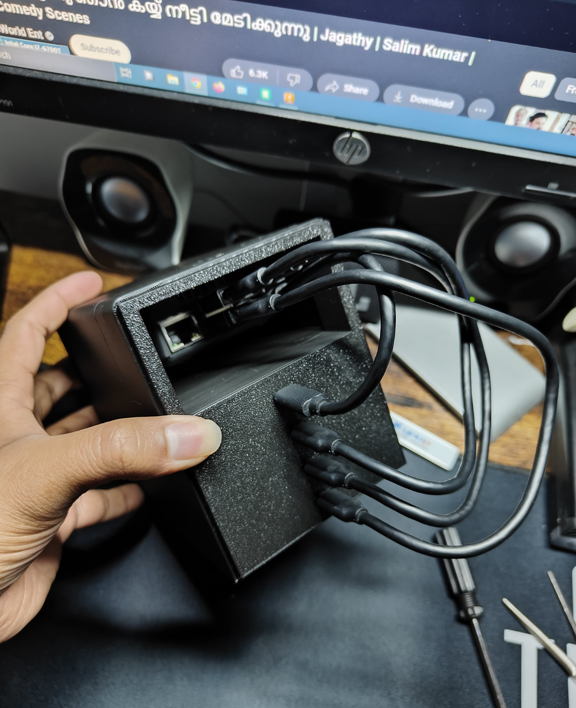 Raspberry PI NAS Enclosure For 2.5in 4xHDD/SSD