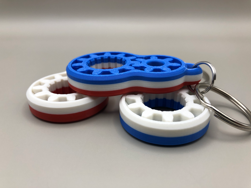 Gear Fidget Keychain 3 colors