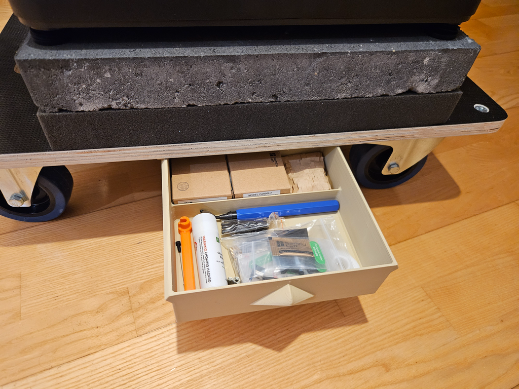 Under Desk Drawer with Divider