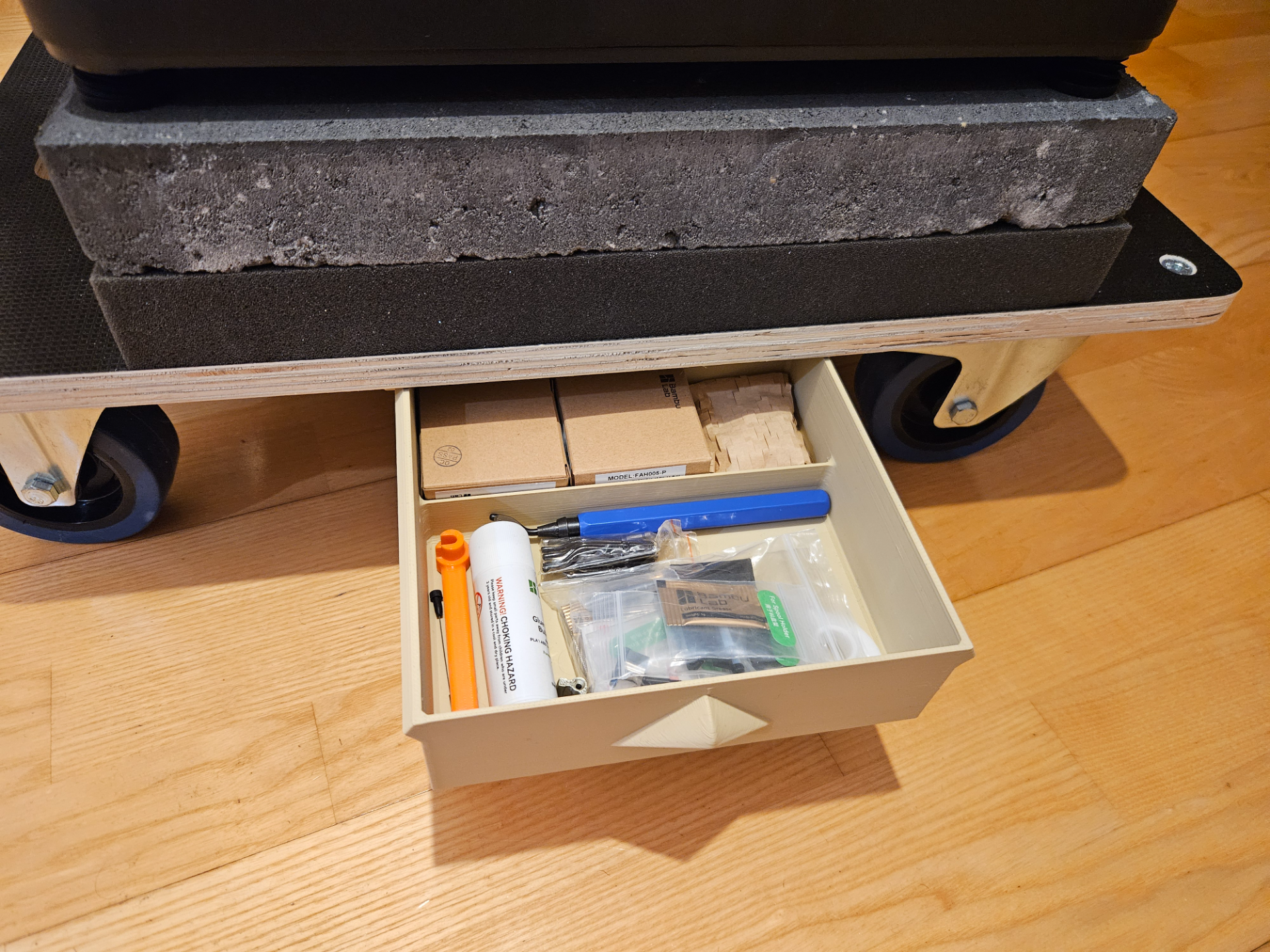 Under Desk Drawer with Divider