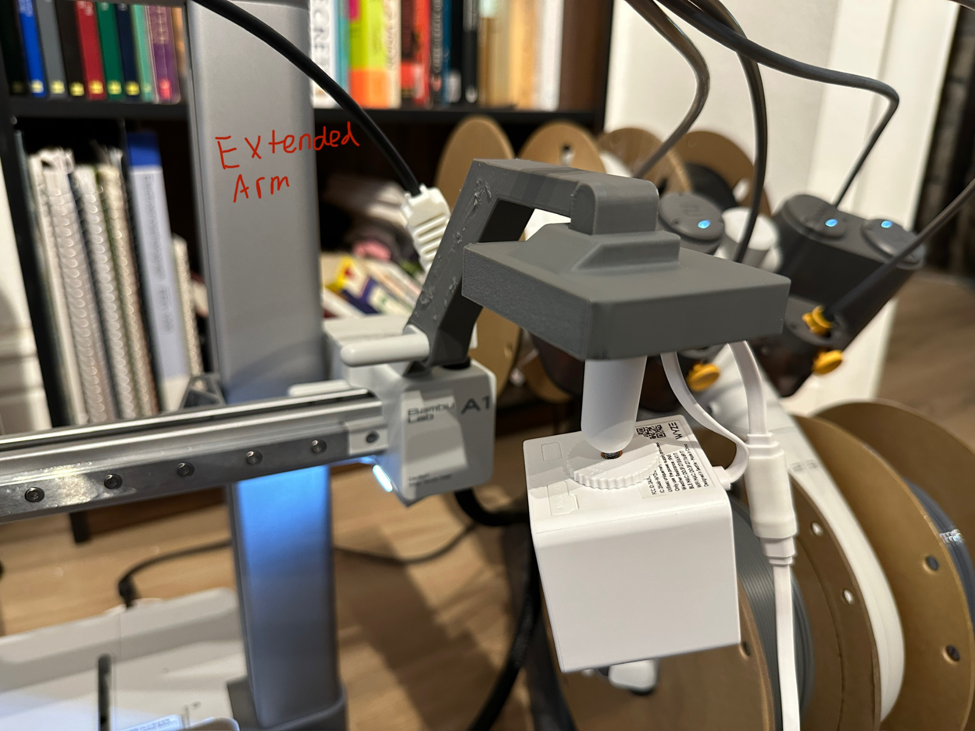 Bambu Lab A1 Wyze Cam OG Mount Extended