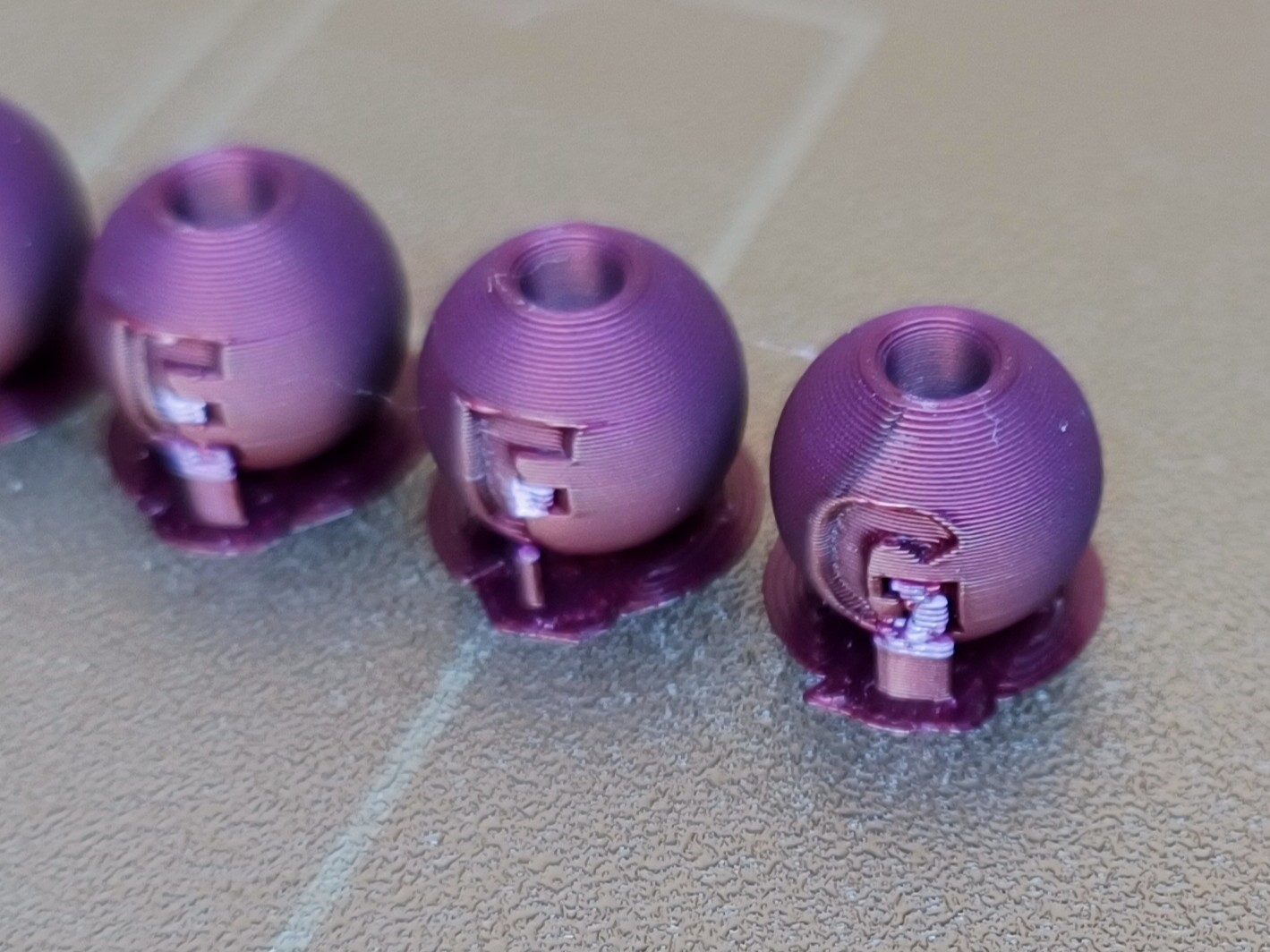 Beads with letters and numbers