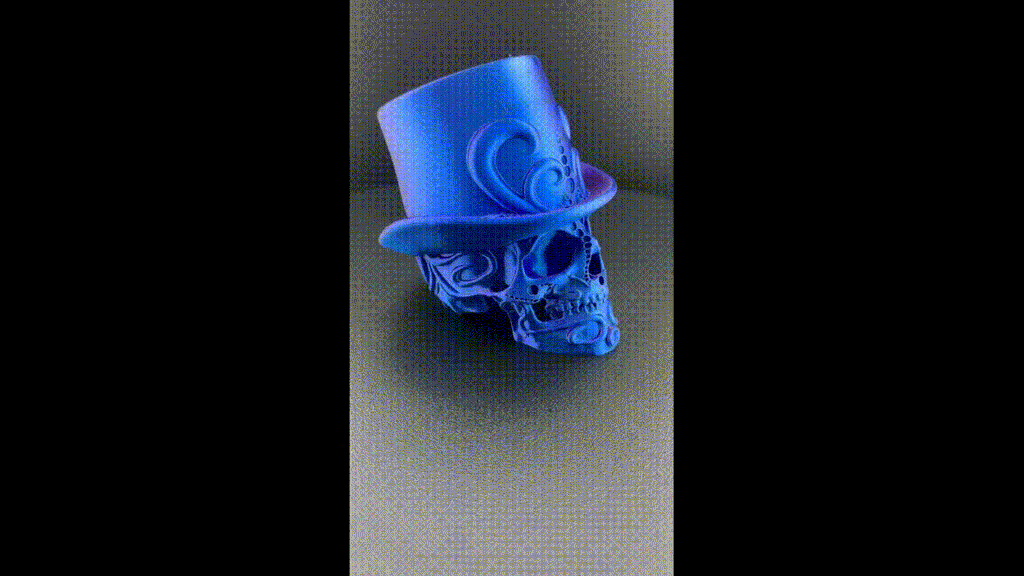 Distinguished Gentleman Skull with monocle/no mono