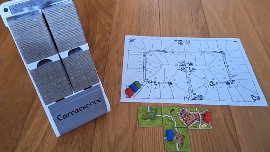 Carcassonne modular Travel/Play/Store box