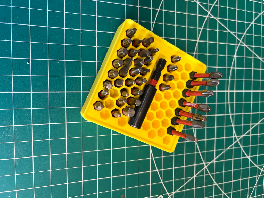 Gridfinity Hex Screwdriver Bit Holder