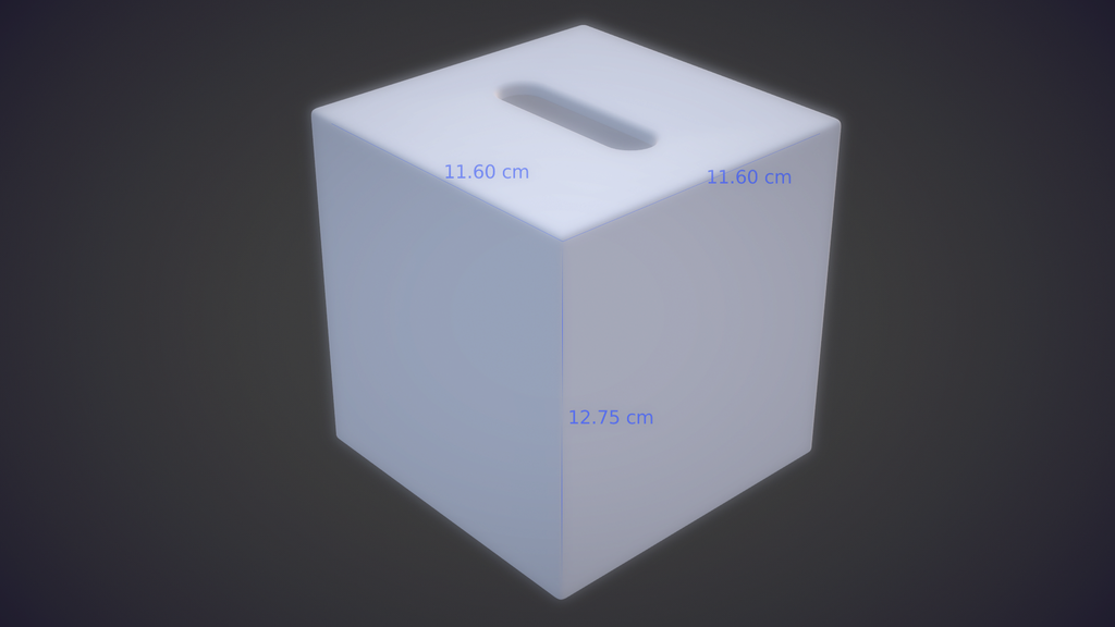 Minimalist Square Tissue Box Cover