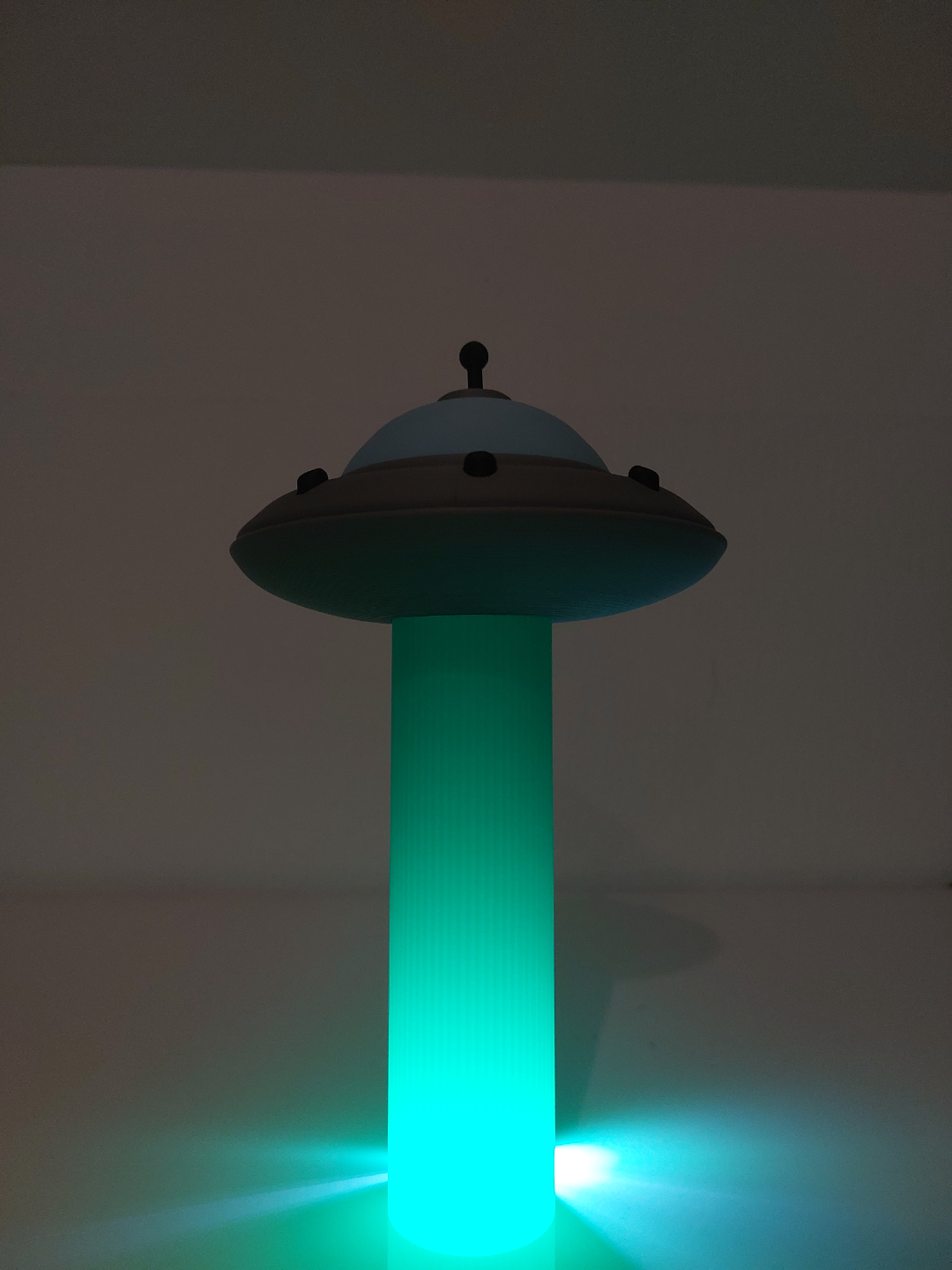 UFO with Light Beam