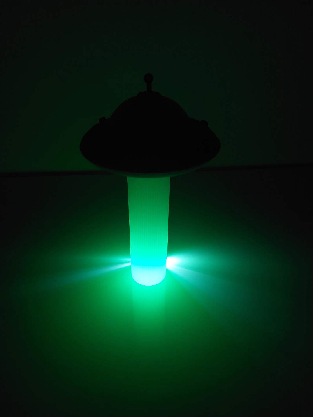 UFO with Light Beam