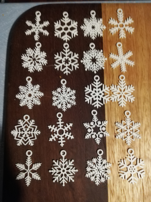 20 Snowflakes Set