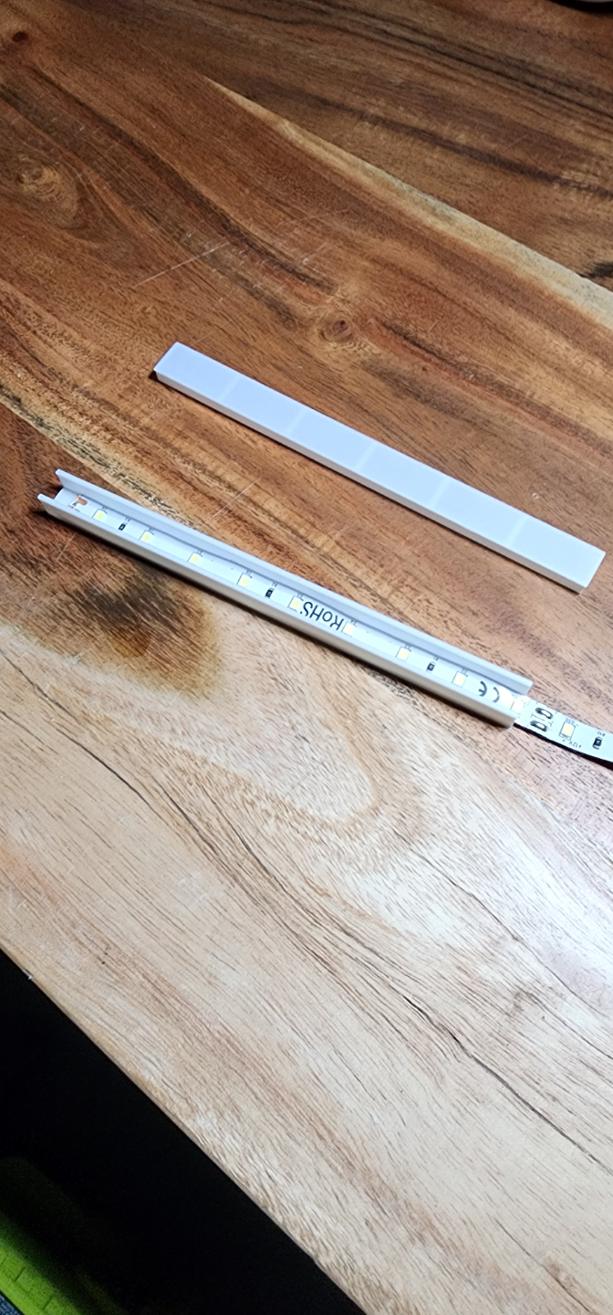 LED Light Strip Mount and Diffuser
