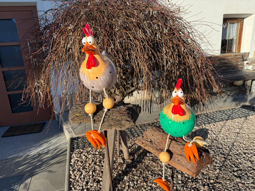 Hühner Garten Deko