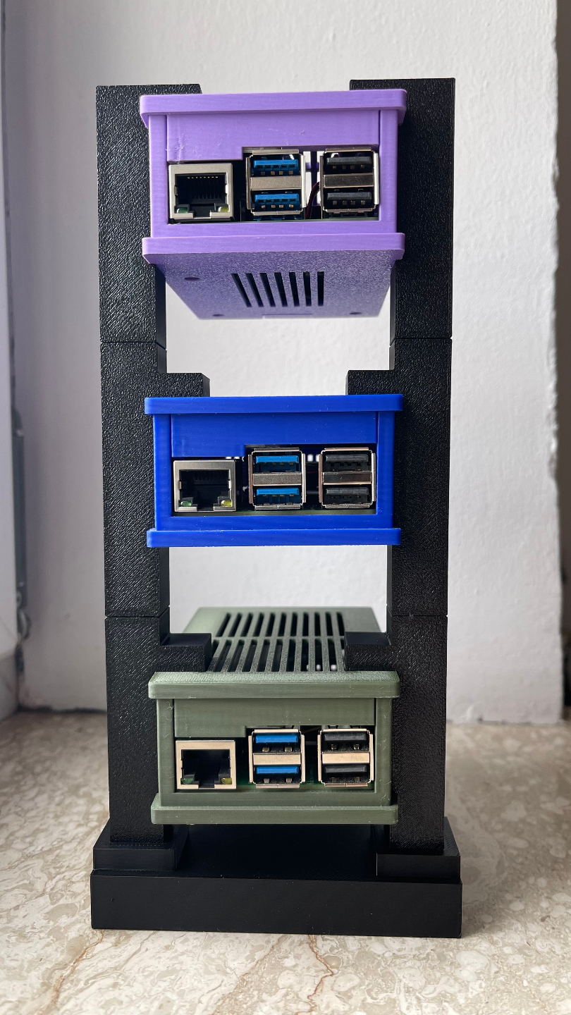 Case Stand for PI 5 Case with Geekworm X1001 NVME