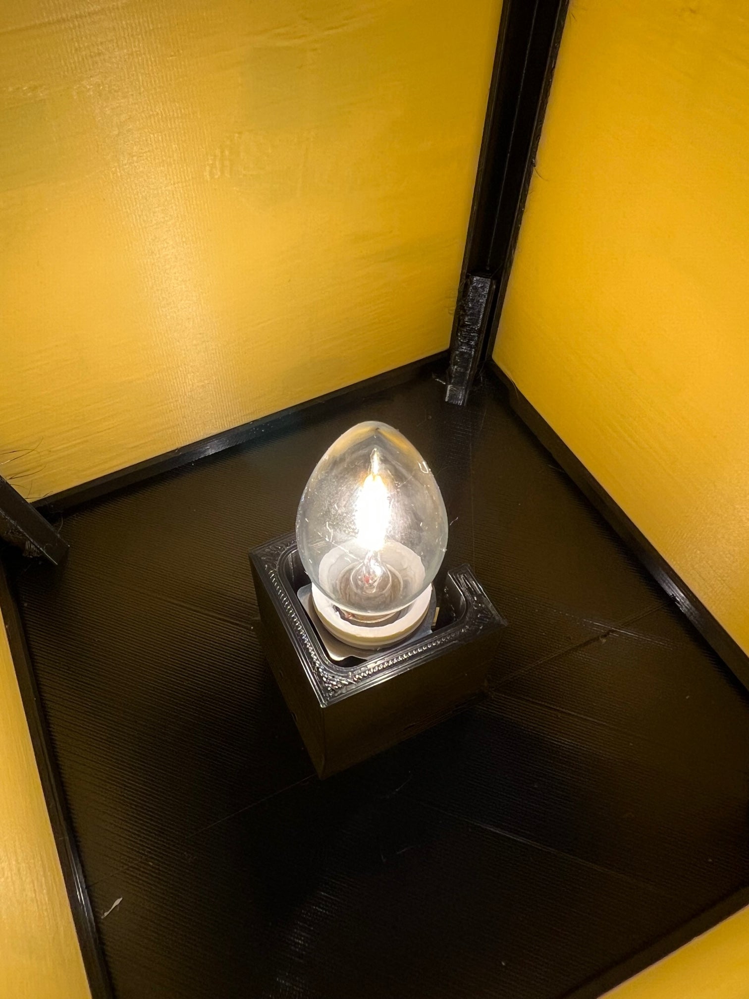 Lithophane Light Photo Box with AC plug and C7 LED bulb
