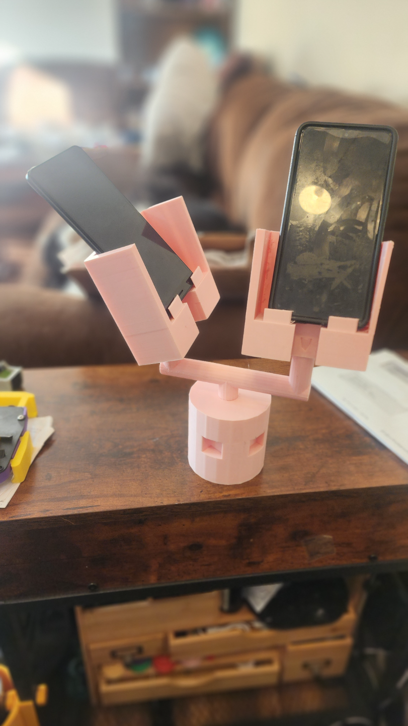 Dual Cup Phone Holder Car