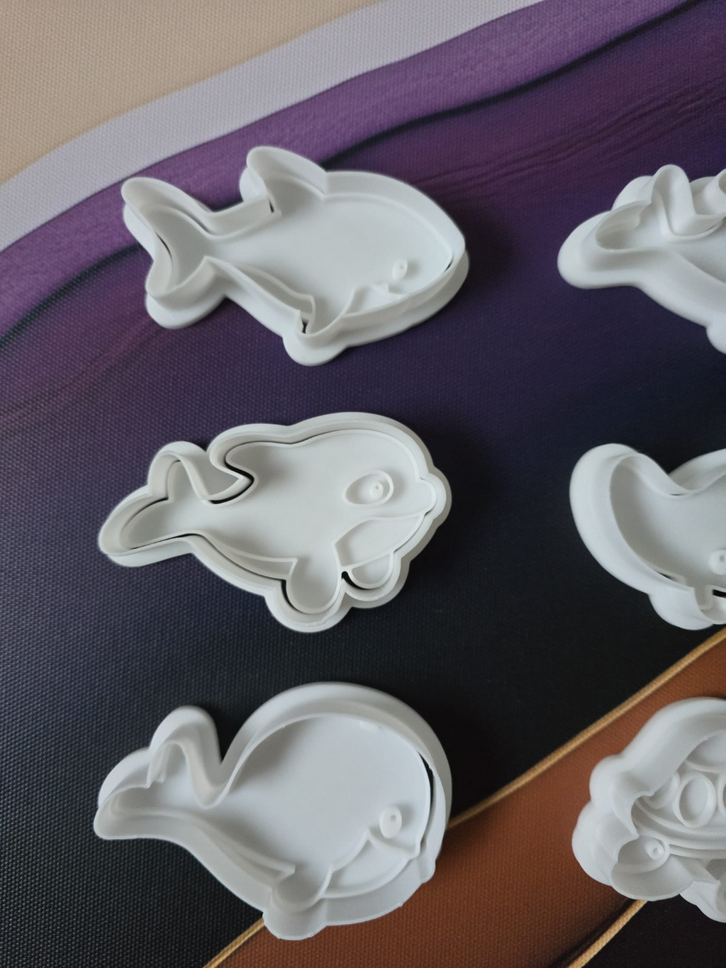 Sea Animal Fish Baking Cookie Cutter Stamp Tool