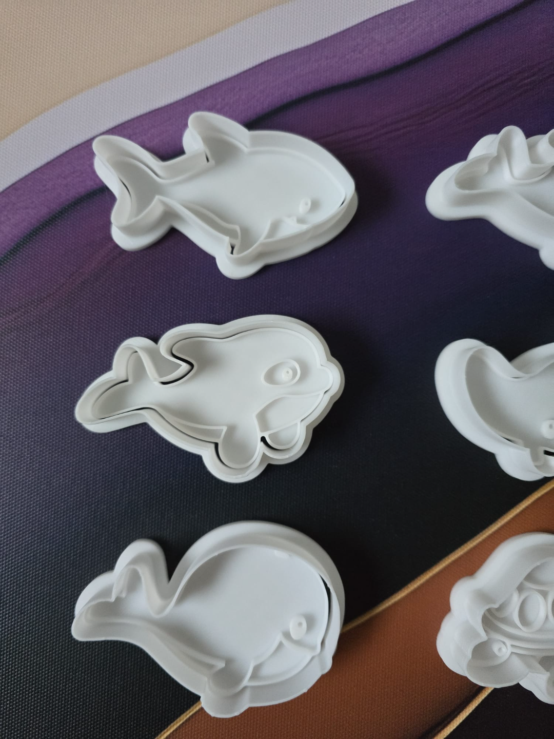 Sea Animal Fish Baking Cookie Cutter Stamp Tool
