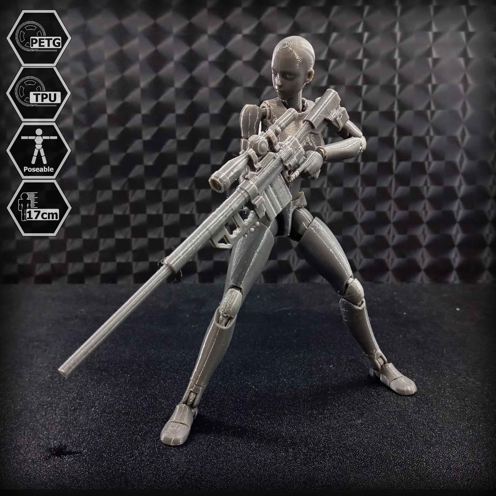 1/10 Scale TPU Joint Action Figure E.V.A 02