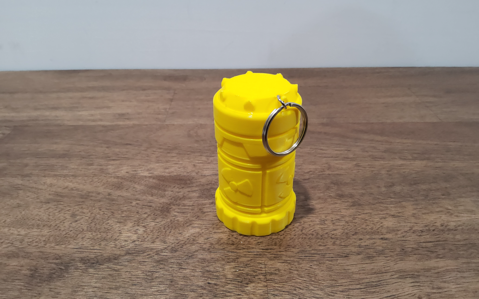 Nuclear pill container Keychain