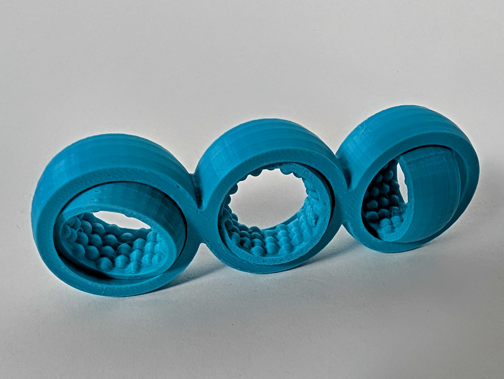 Triple Spinner Fidget Toy (Compact Version)