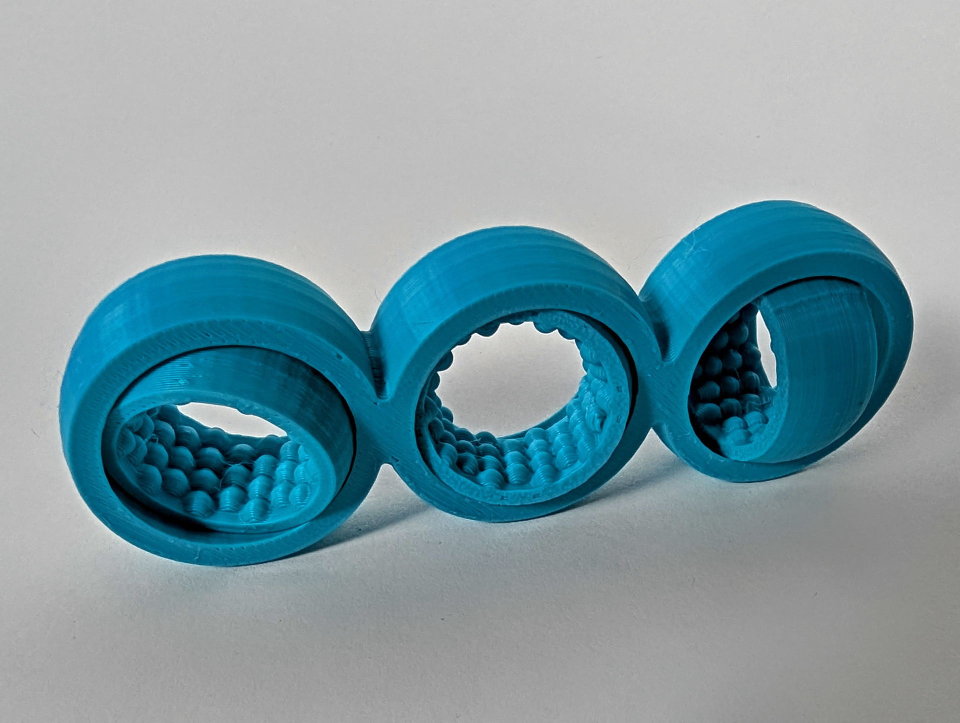 Triple Spinner Fidget Toy (Compact Version)