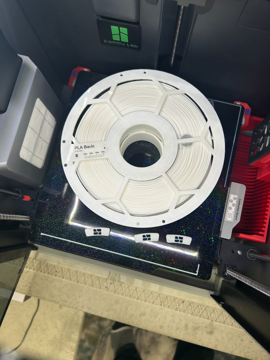 Bambu AND Ele:goo spool work with filament clip