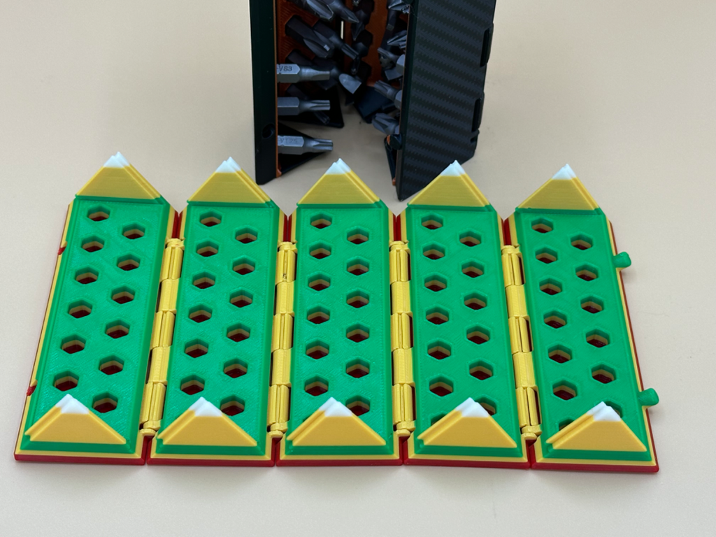 Pentagon-shaped Bit Roll Container: Smart Storage Solution