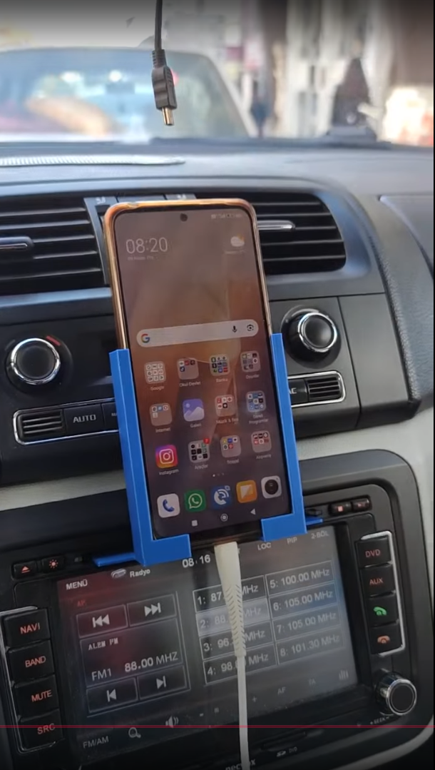 Easy-to-Print Car CD Slot Phone Holder