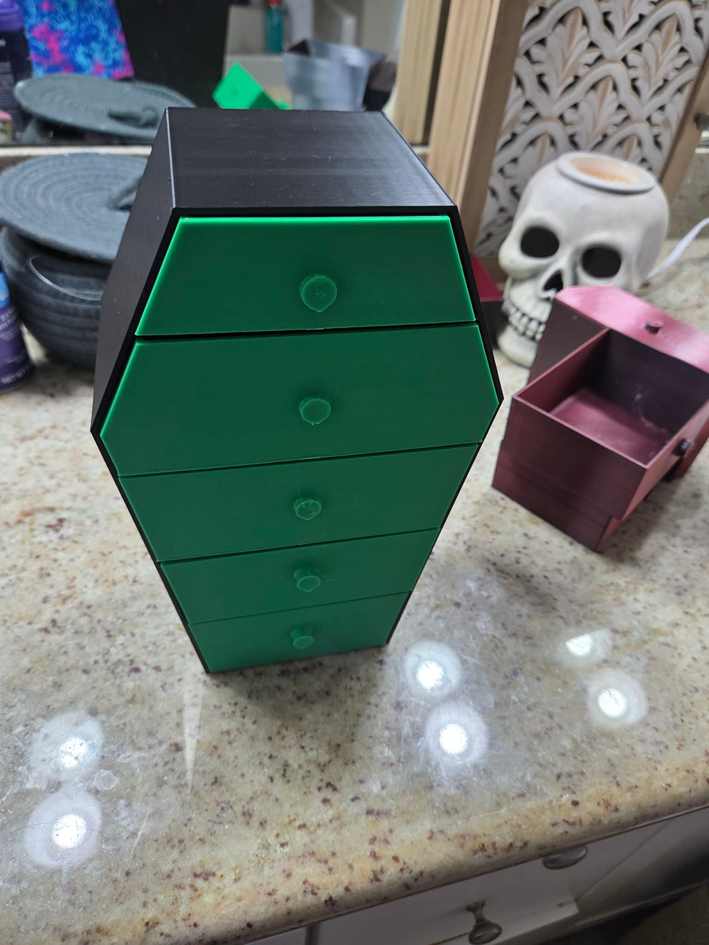 Vampire Coffin Shaped Jewelry Box/organizer
