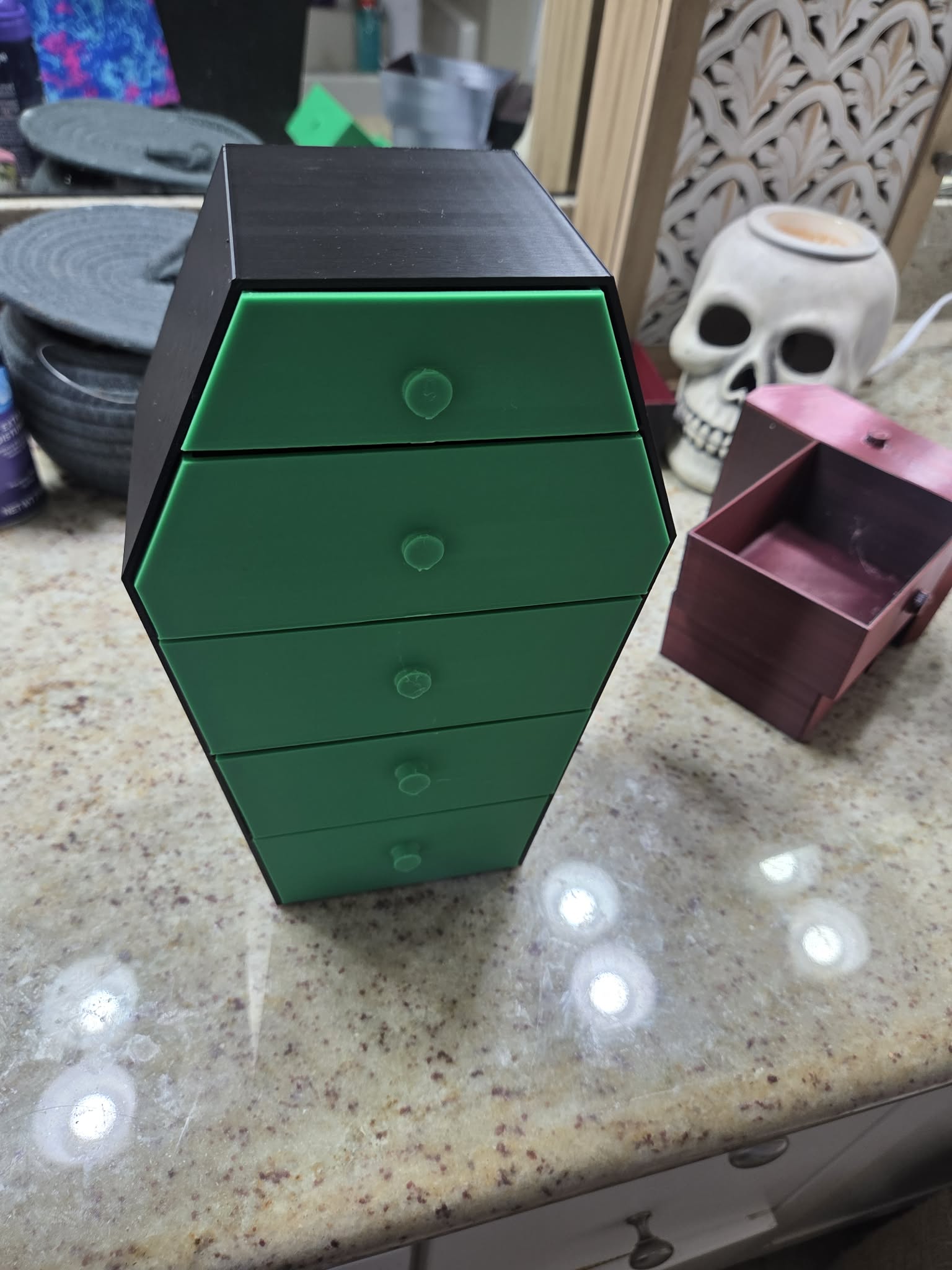 Vampire Coffin Shaped Jewelry Box/organizer