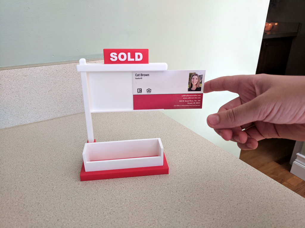 Real Estate Business Card Holder
