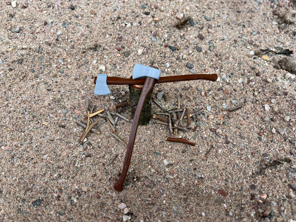 Axe, ax 1:12 and 1:10, RC car, miniature, diorama