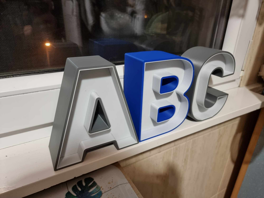 LED LIGHT SIGN LETTERS ALPHABET