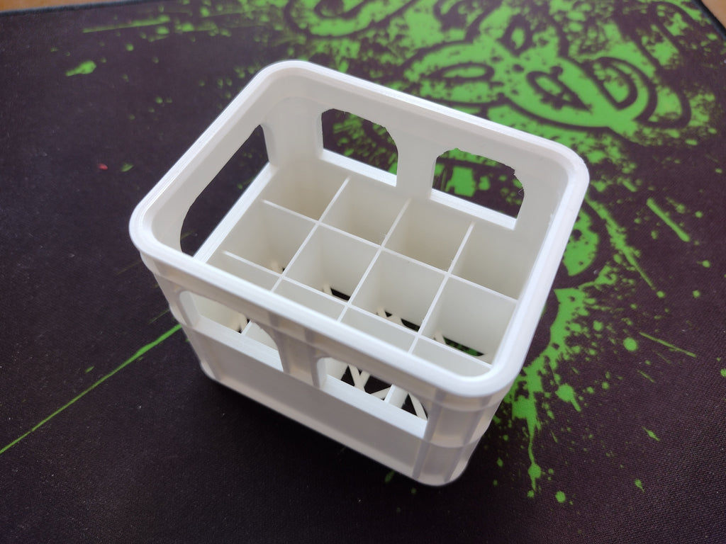 Customizable & stackable beer crate for all types of batteries