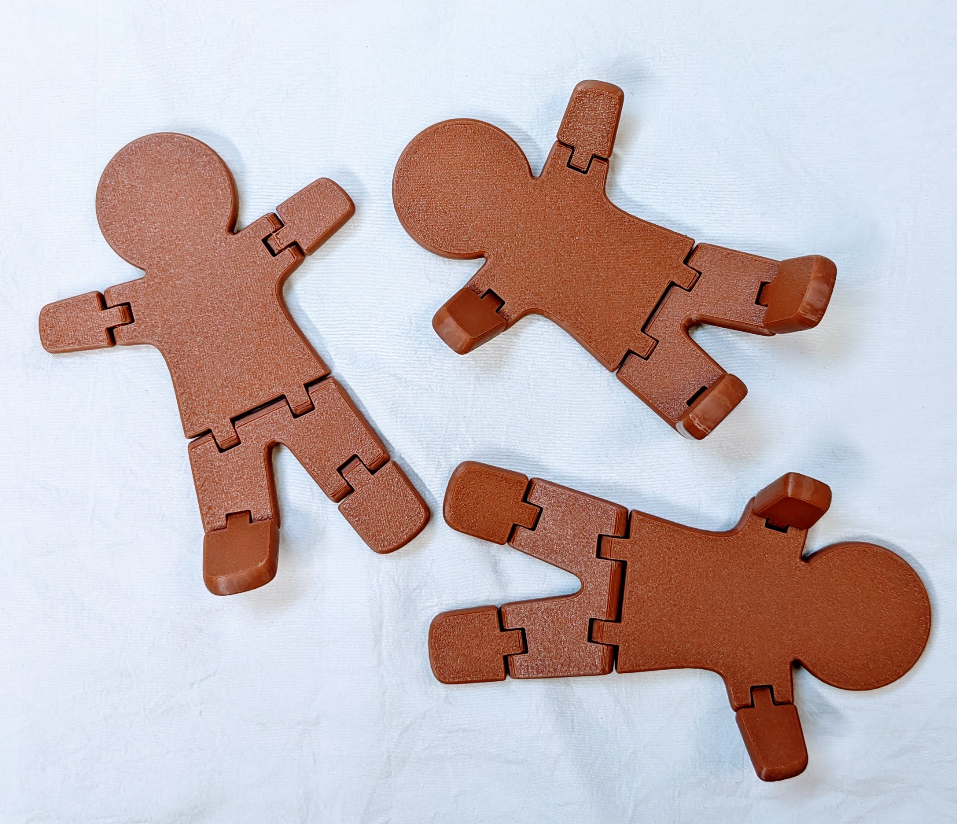 Articulated Gingerbread Man - 5 face options
