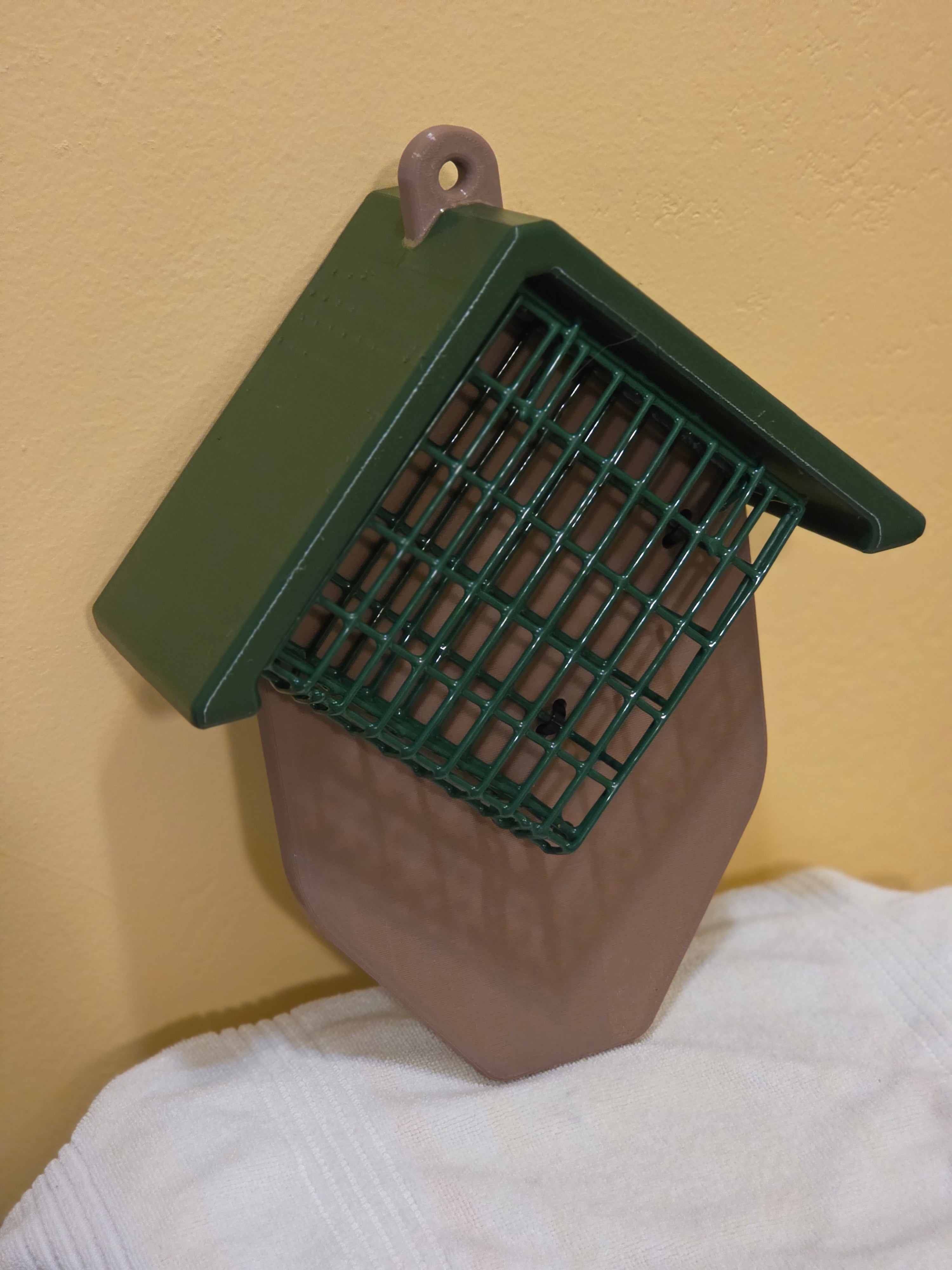 Double Suet Tail-Prop Feeder Great for Woodpeckers