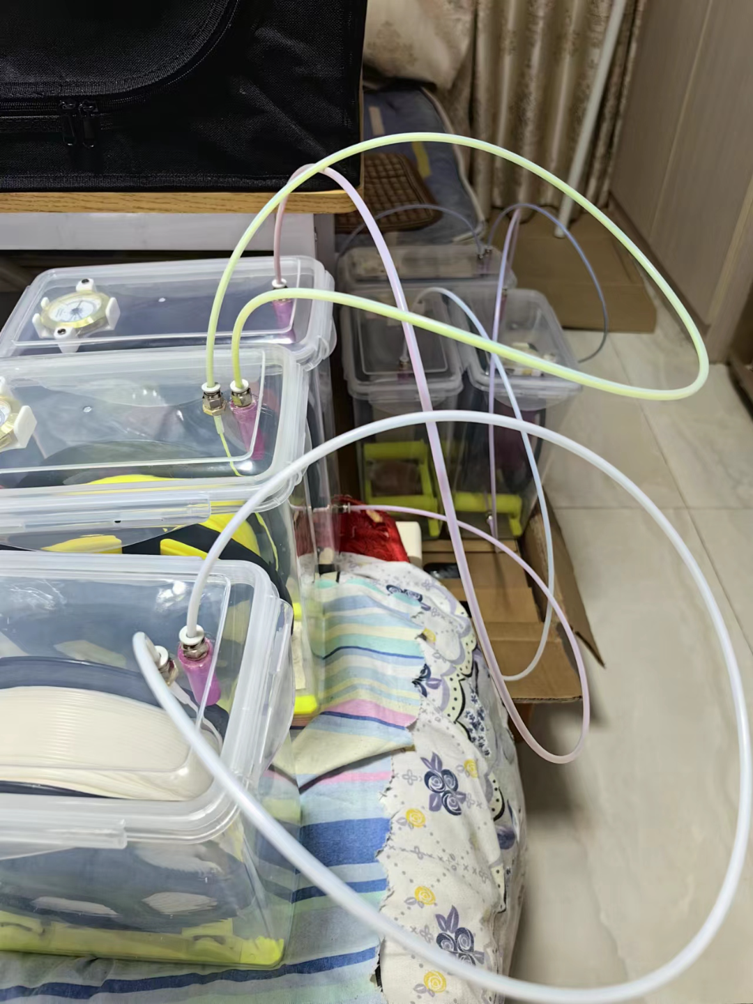 干燥箱铁氟龙管头收纳器（PTFE tube head storage organizer）