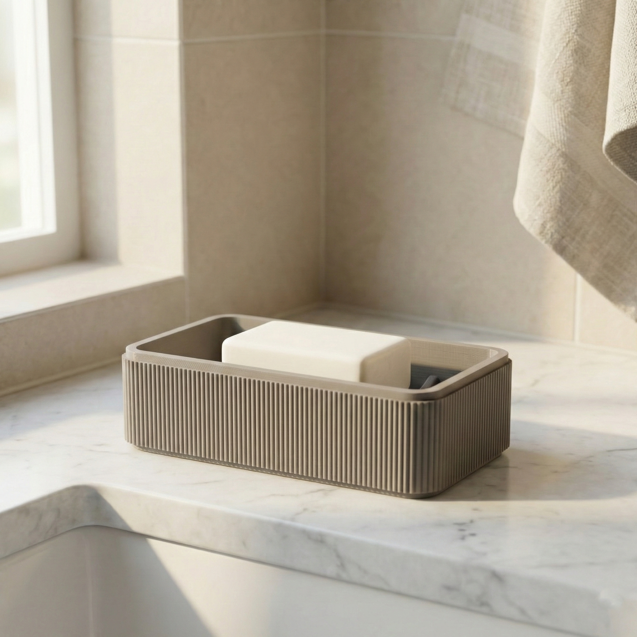 WaveFlow Soap Dish Organizer