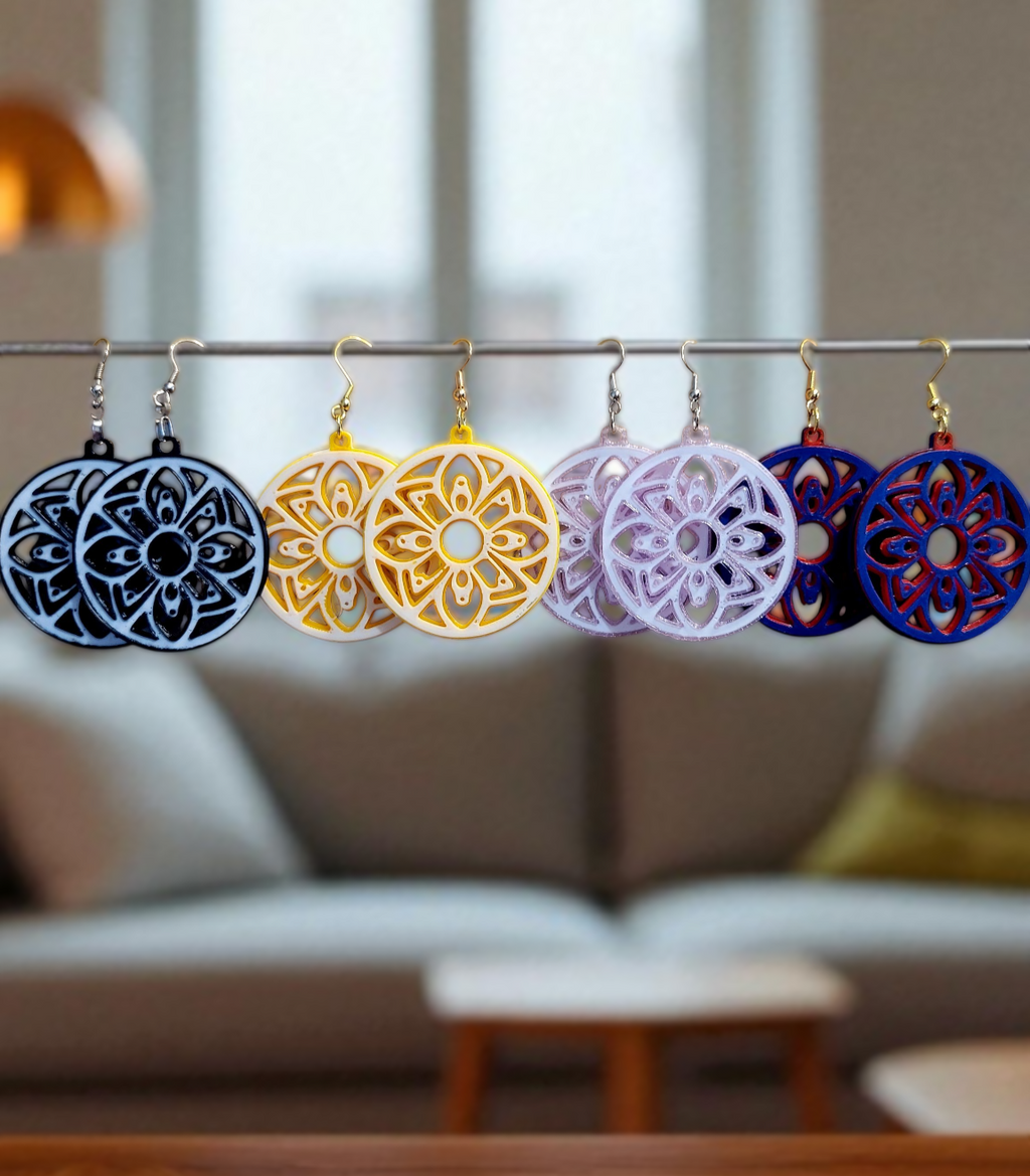 Chic Boho Earrings and Pendant