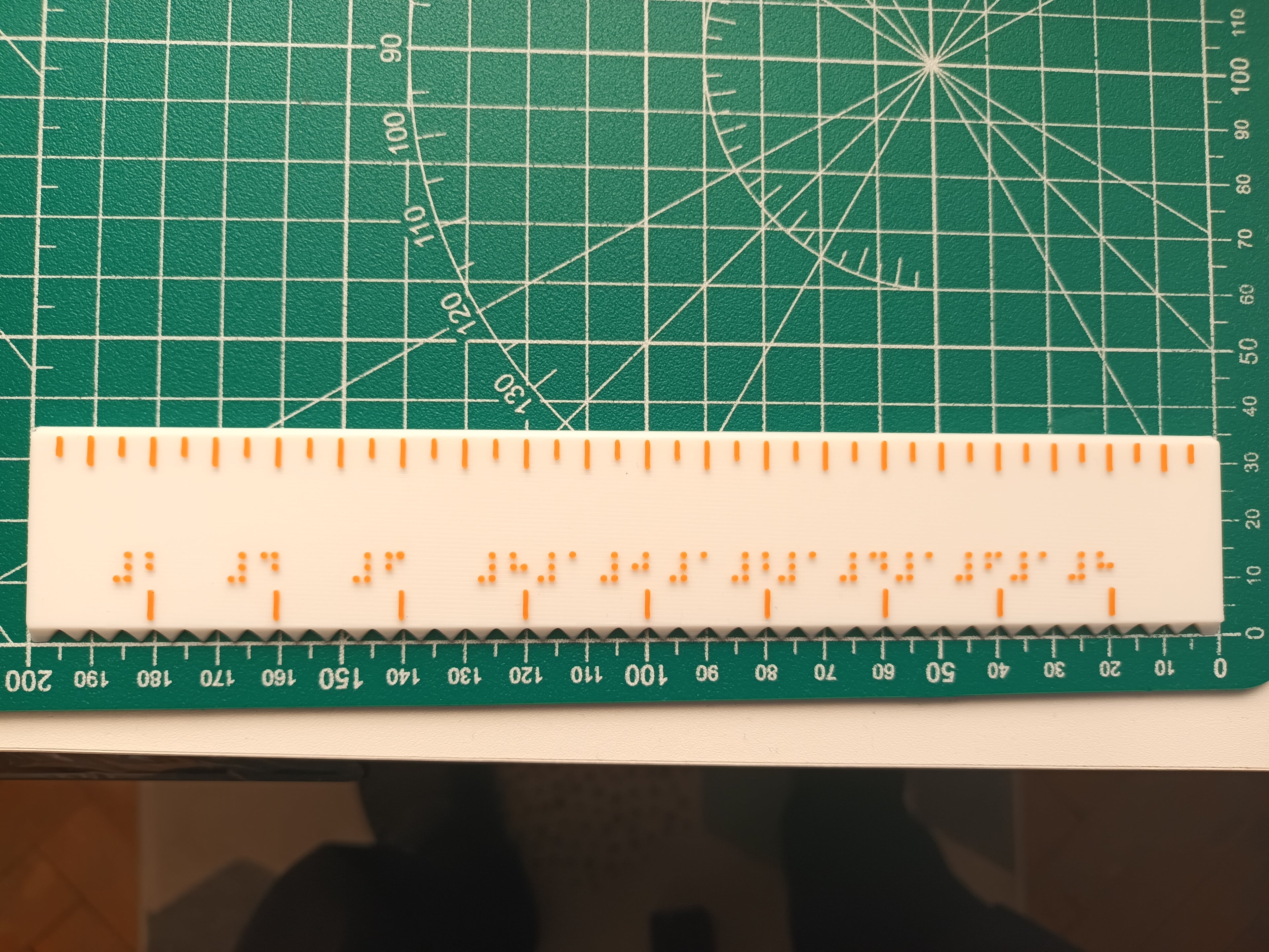 Braille Ruler 20cm | Linijka Braille'a 20cm (Accu)