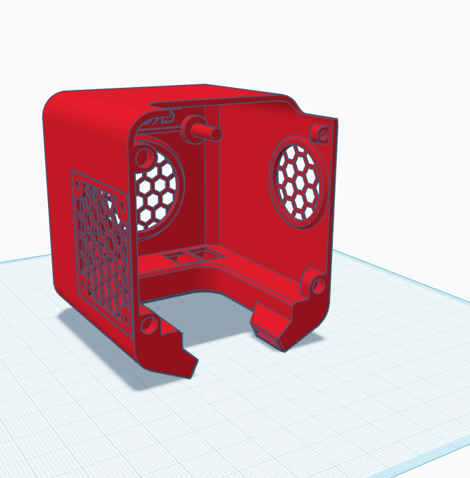 ender 3 s1 fan duct with coupling mechanism