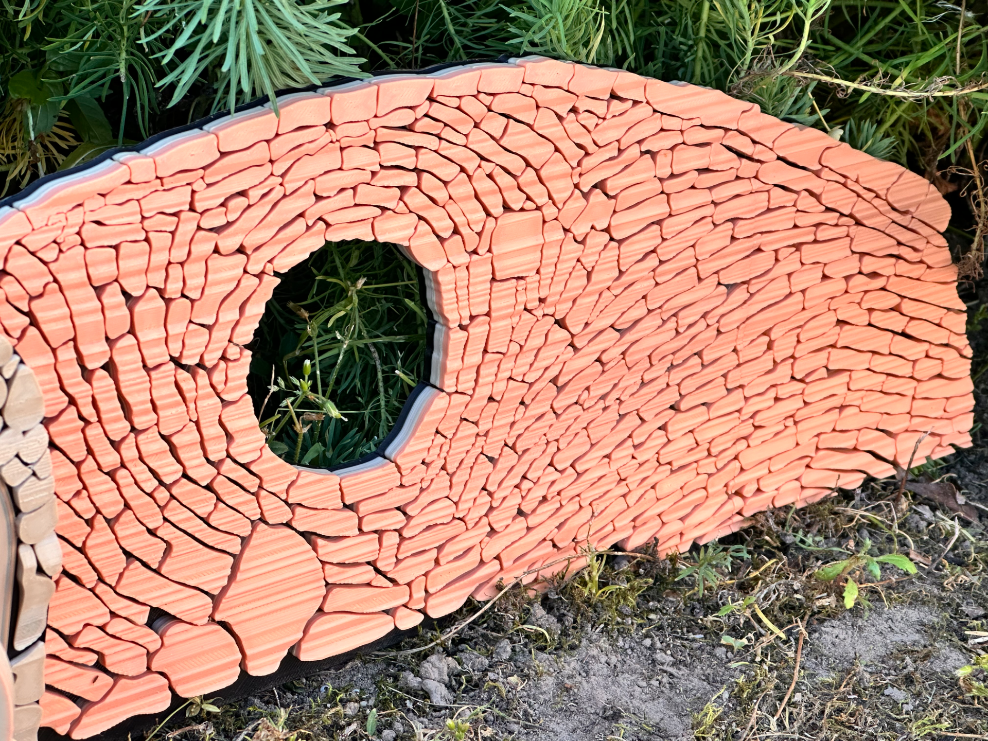 Fairy Door with Staircase, Solar-LED & Side panels