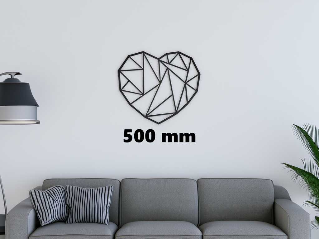 Heart wall art decoration