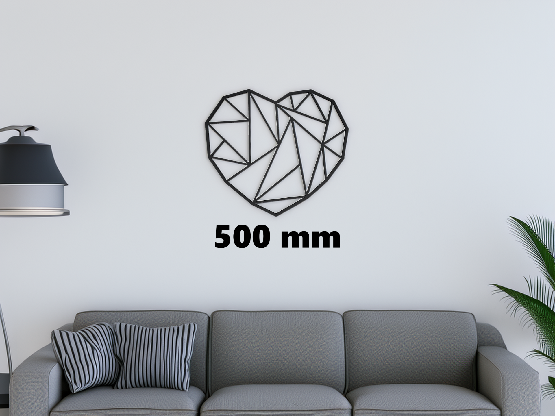 Heart wall art decoration