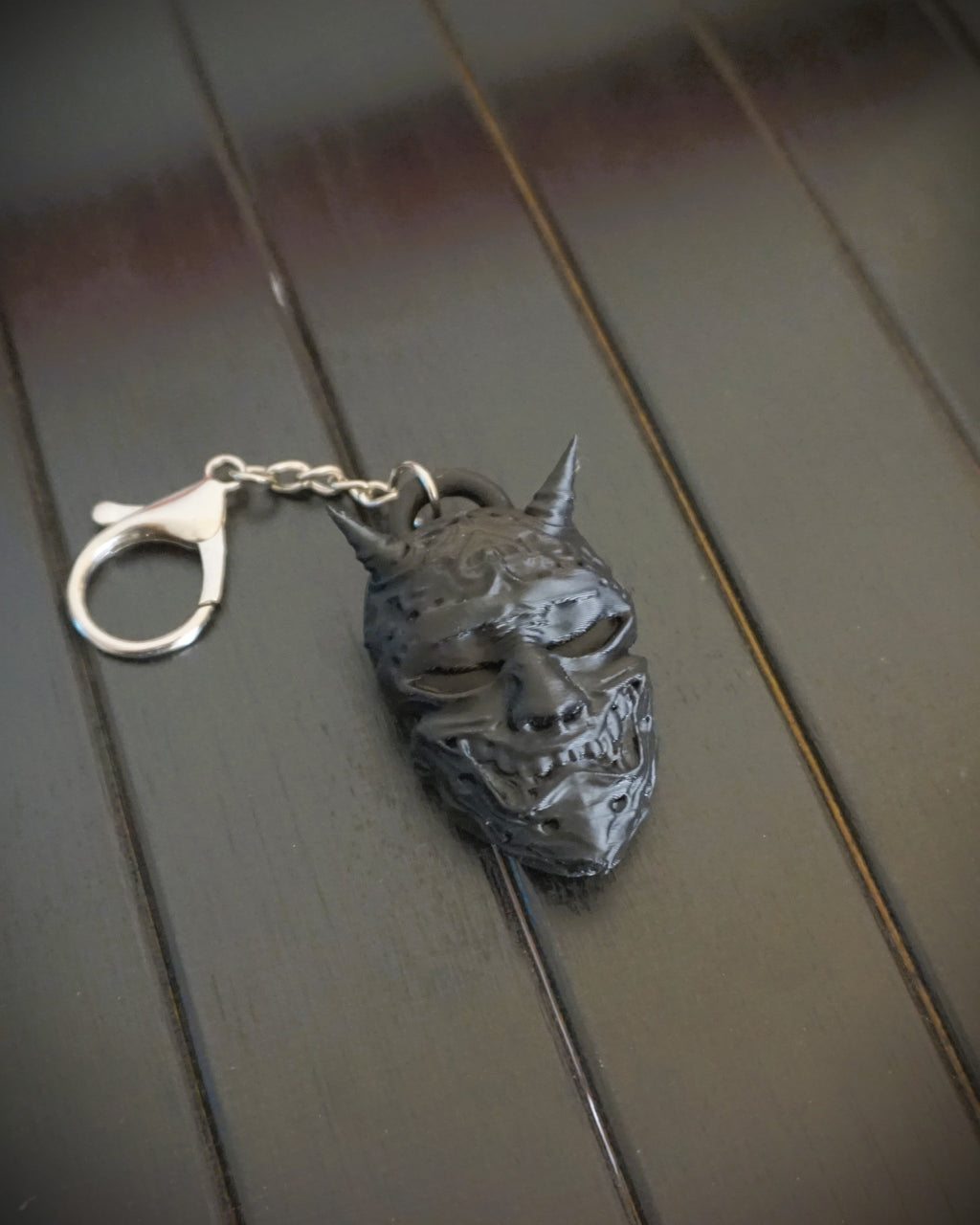 Oni Mask Keychain Charm