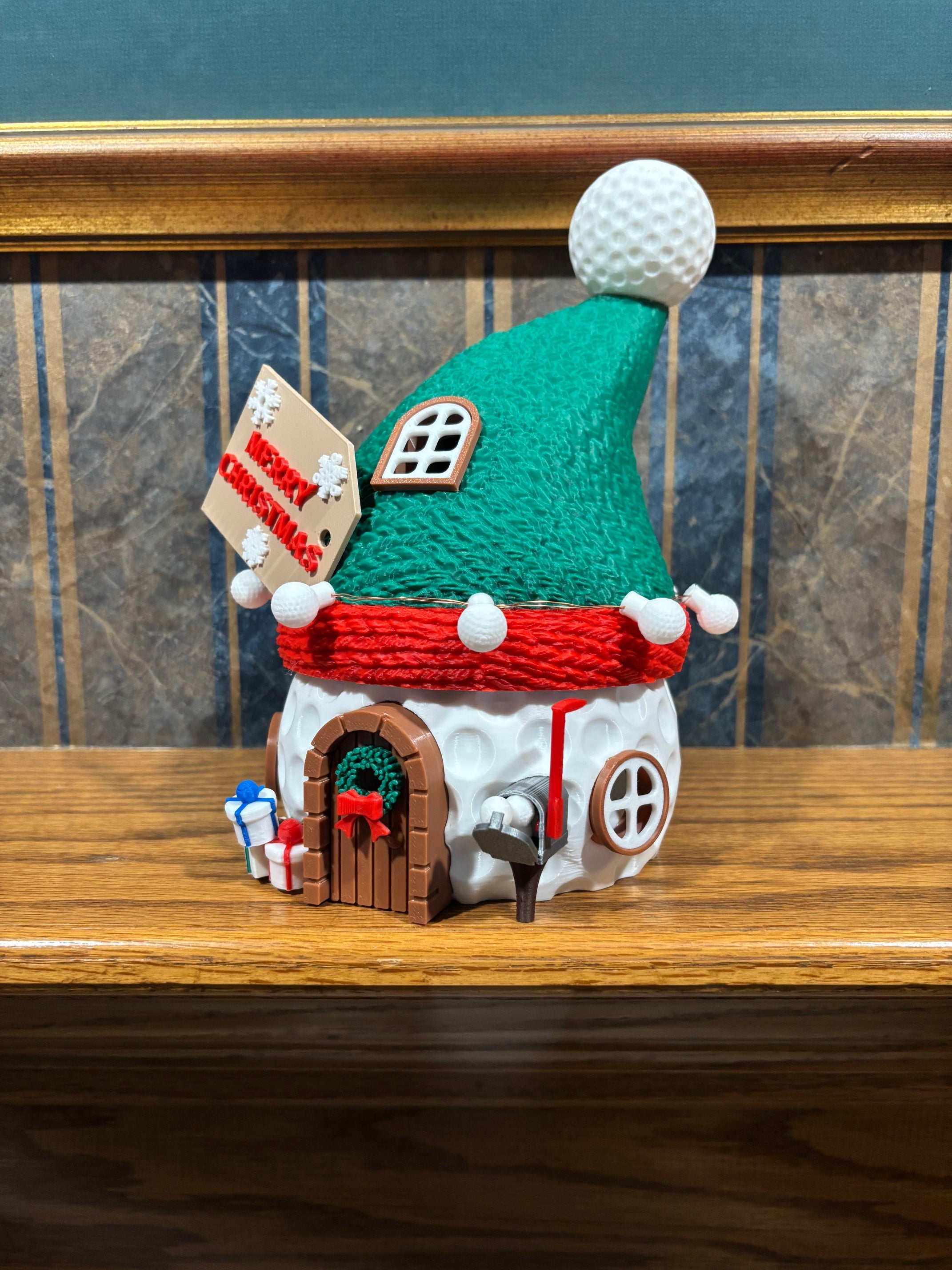 Golf Ball Christmas House