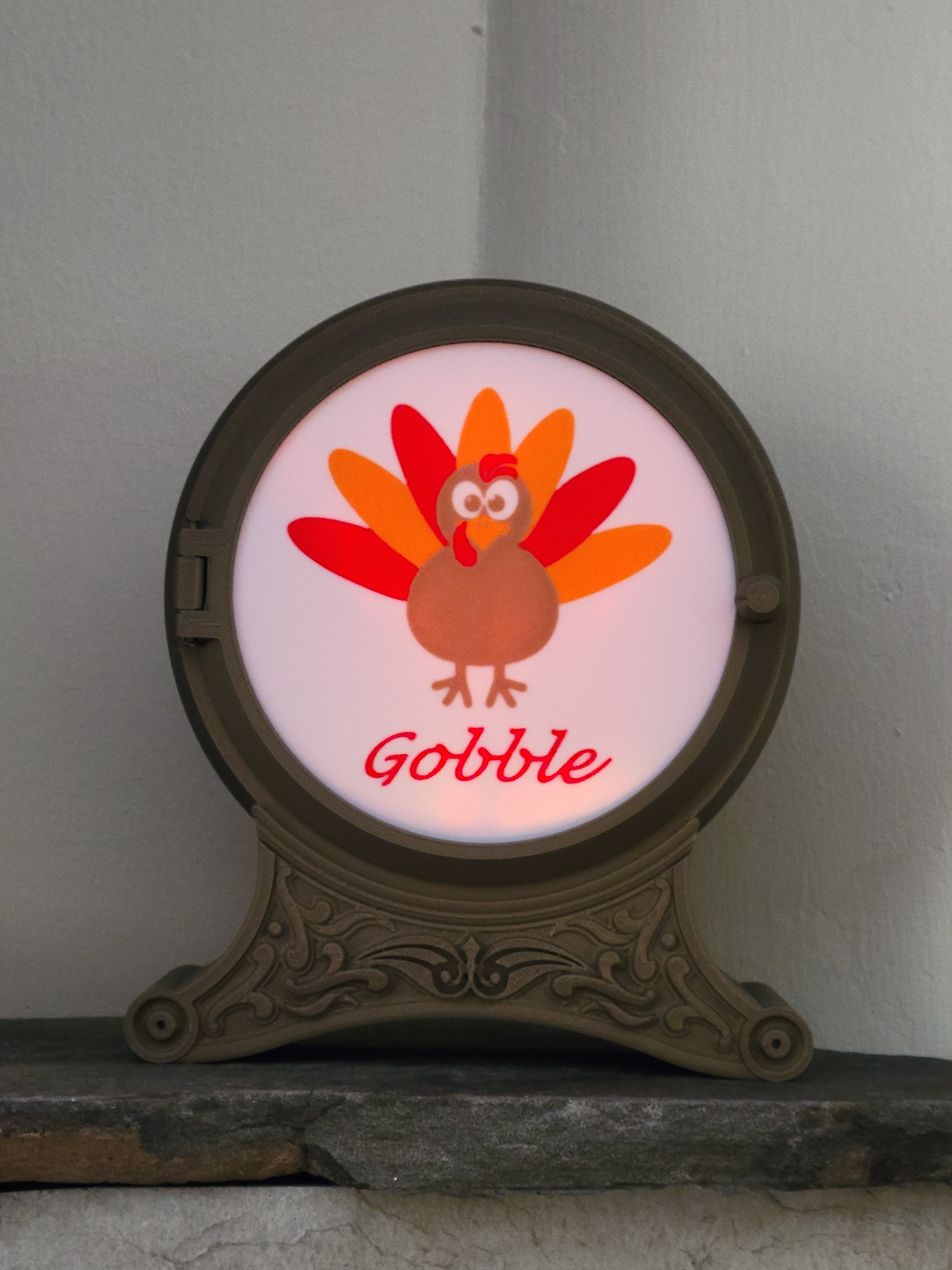 Tea Light Scene, Gobble