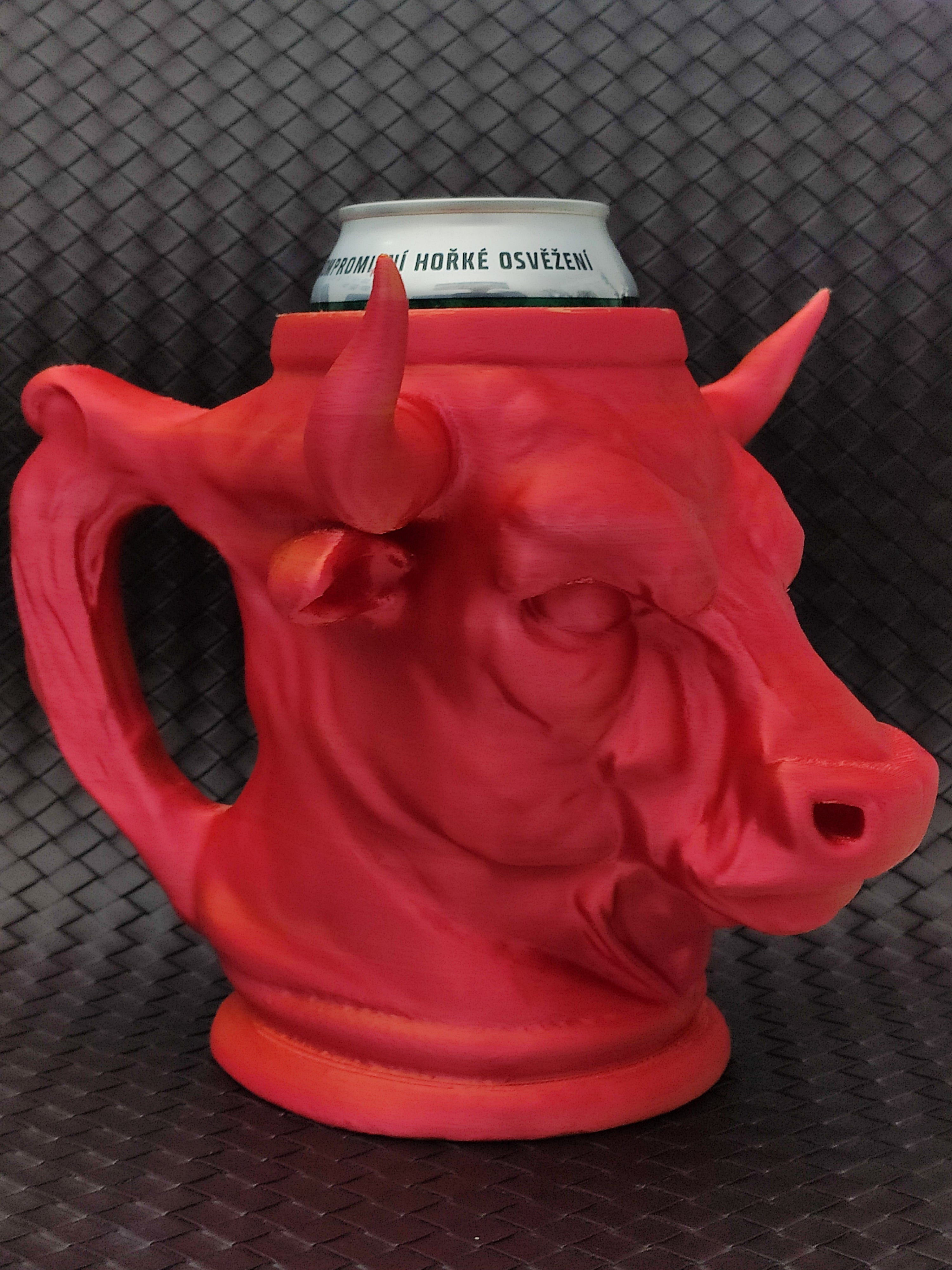 Bull Head Can Holder (0.5L + 12oz Cans) - Beer mug