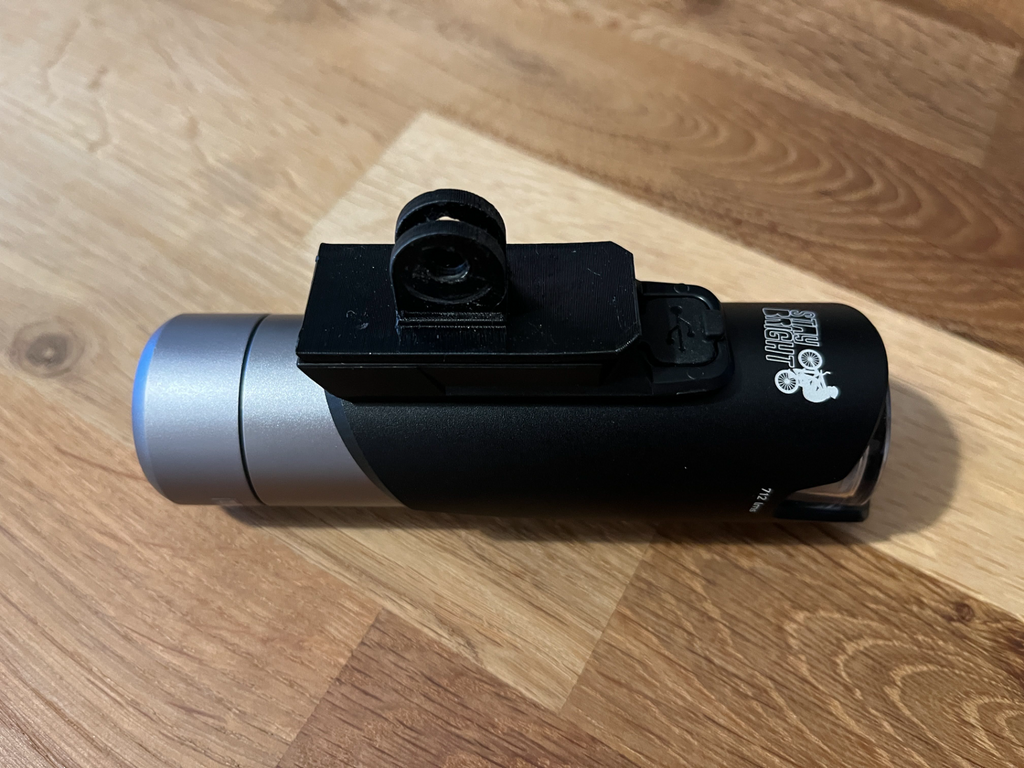 Bike light Mactronic Noise XTR 04 adapter GOPRO