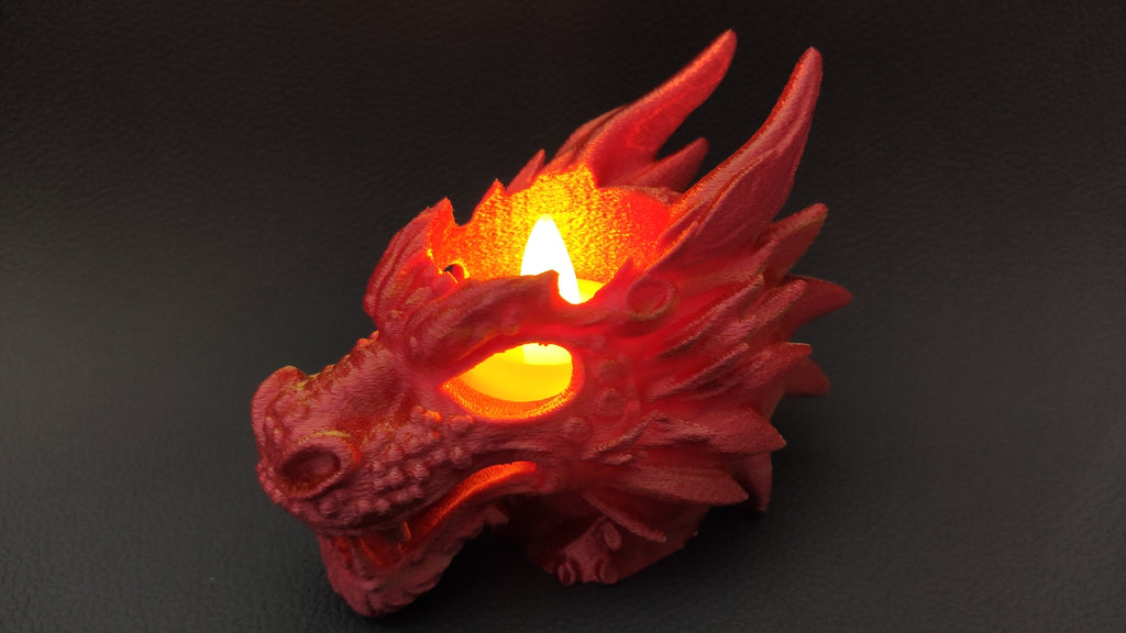 Mini Dragon Head - LED tea light holder