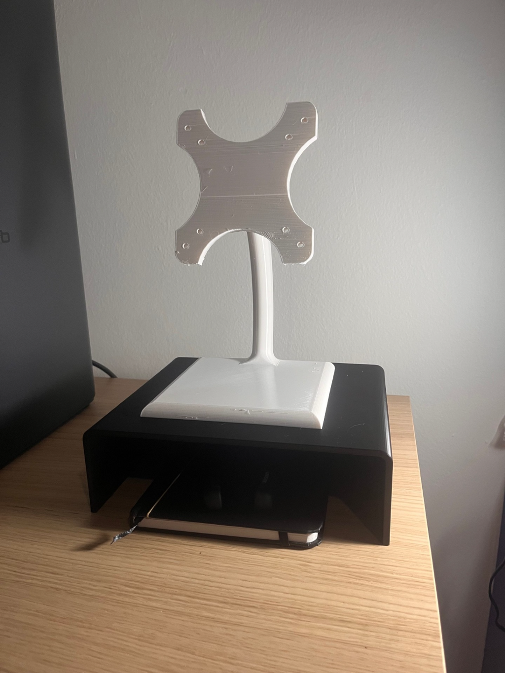 Dual Monitor Stand Drawers